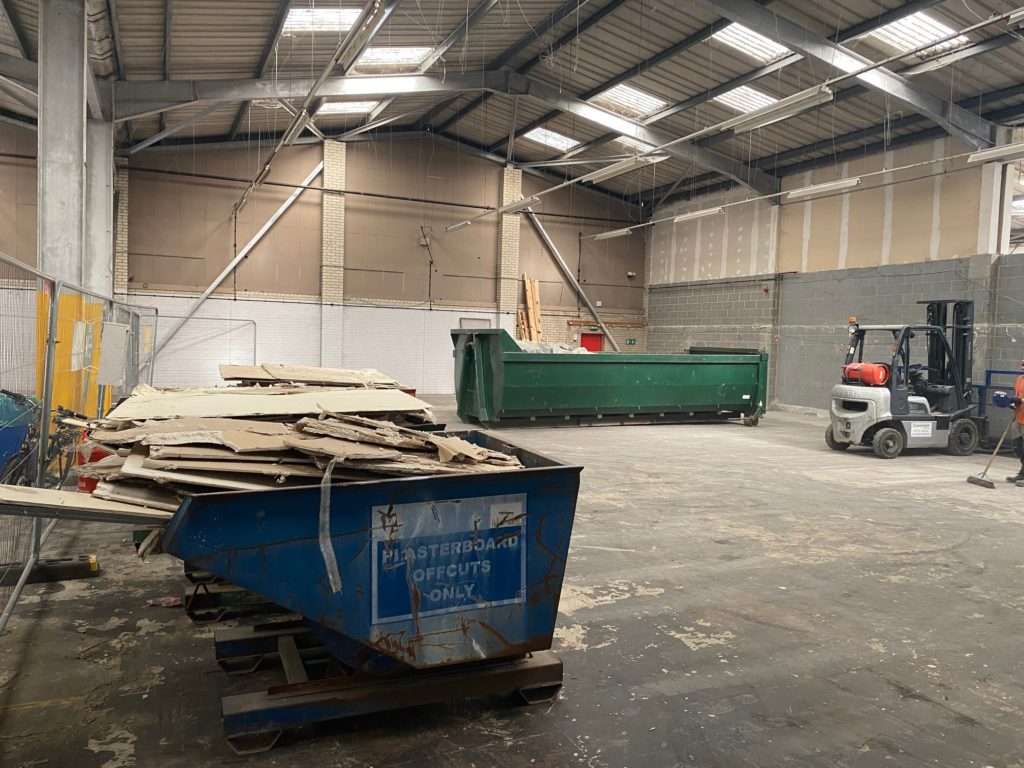Wall Removal at Warehouse Unit